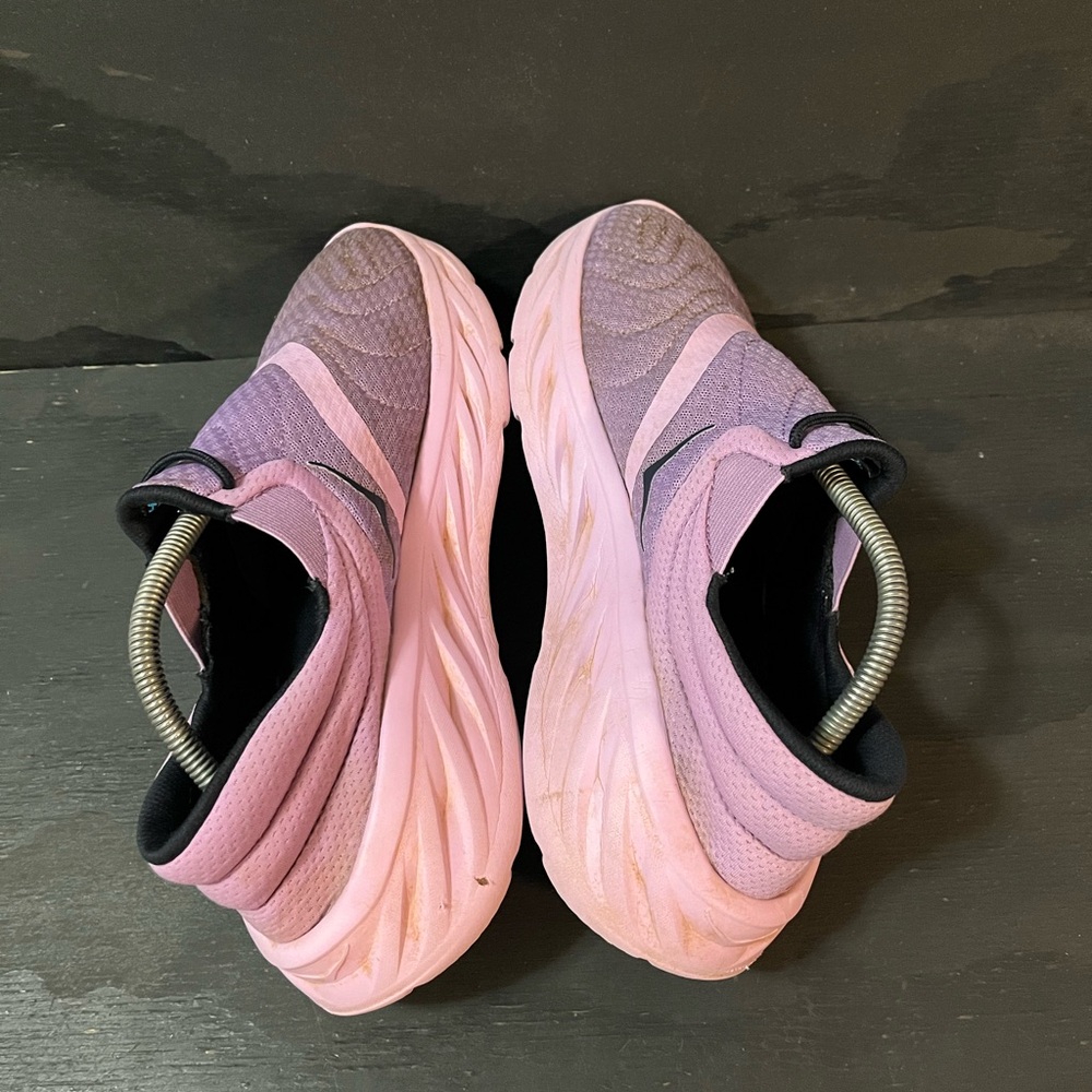 HOKA Ora One One Womens Size 11 Recovery Shoe 2 Violet Bloom Outerspace Shoes - Picture 5 of 8